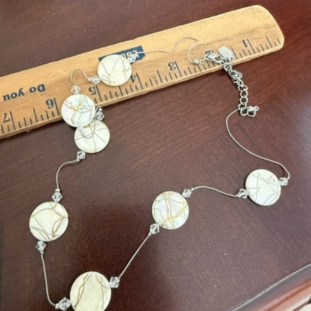 Stamped Paige Marble Necklace